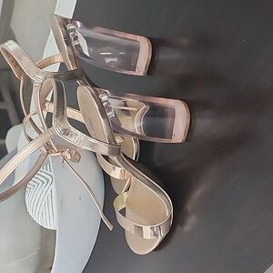 Rose gold with translucent heels